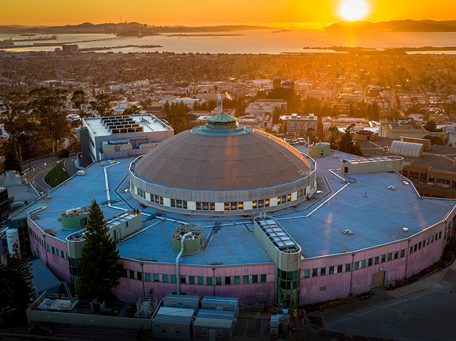 View of San Francisco Bay from Berkeley Lab at sunset